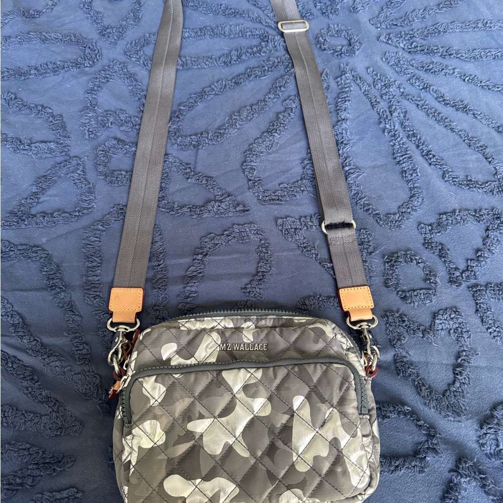 MZ Wallace Camouflage Quilted Crossbody Bag
